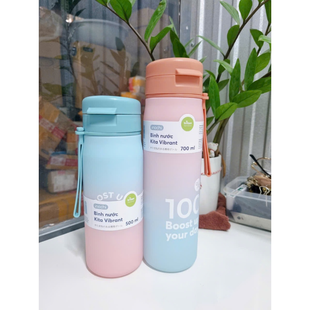 [MẪU MỚI] Bình nước Kita Vibrant INOCHI phong cách năng động, nhựa nguyên sinh an toàn dung tích 500ml và 700ml