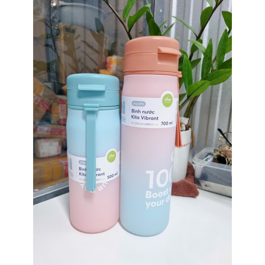 [MẪU MỚI] Bình nước Kita Vibrant INOCHI phong cách năng động, nhựa nguyên sinh an toàn dung tích 500ml và 700ml