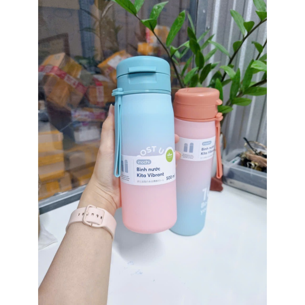 [MẪU MỚI] Bình nước Kita Vibrant INOCHI phong cách năng động, nhựa nguyên sinh an toàn dung tích 500ml và 700ml