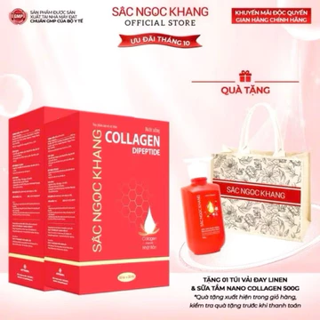 (Combo 2 hộp) Nước uống COLLAGEN sắc ngọc khang, collagen từ Nitta Gelatin nhật bản, cho làn da trắng hồng mịn màng