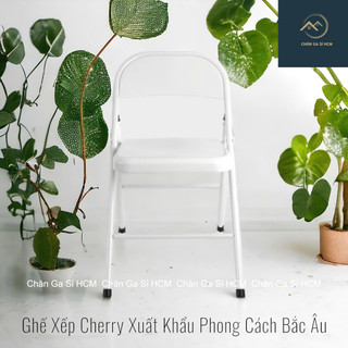 🧧XUẤT KHẨU🧧 Ghế Xếp Cherry Bắc Âu Gấp Gọn Cao Cấp, Ghế Ngồi Làm Việc, Cà Phê, Học Tập _ Chính Hãng