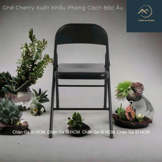 🧧XUẤT KHẨU🧧 Ghế Xếp Cherry Bắc Âu Gấp Gọn Cao Cấp, Ghế Ngồi Làm Việc, Cà Phê, Học Tập _ Chính Hãng