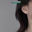 Khuyên tai bạc nữ TLEE cỏ bốn lá viền đính đá nữ tính TLEE JEWELRY B0527