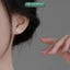 Khuyên tai bạc nữ TLEE cỏ bốn lá viền đính đá nữ tính TLEE JEWELRY B0527
