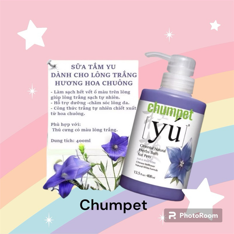 Sữa tắm YÚ cao cấp Đài Loan cho chó mèo lưu hương lâu, siu dưỡg chai 400ml