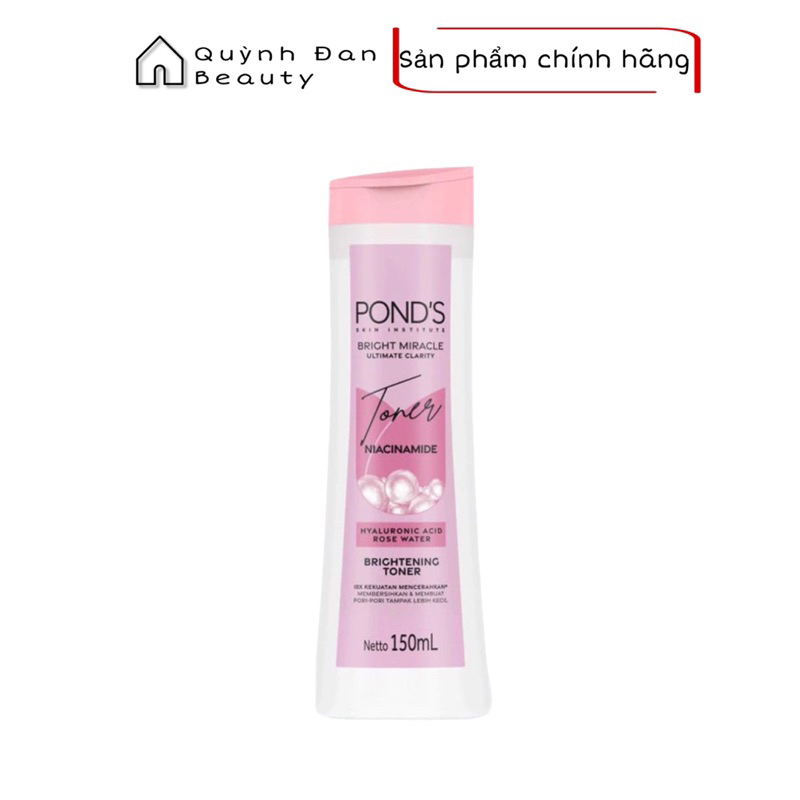 Nước hoa hồng POND'S White Beauty sáng da cân bằng pH thu nhỏ lỗ chân lông 150ml