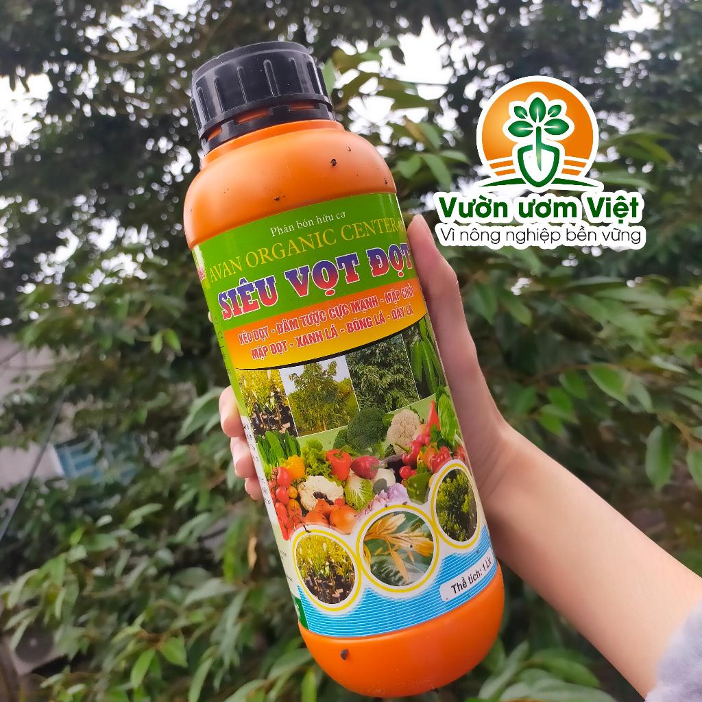 Phân bón ORGANIC SIÊU VỌT ĐỌT dưỡng bộ lá xanh mướt, kích đọt mạnh bằng hữu cơ tự nhiên - 1 Lít