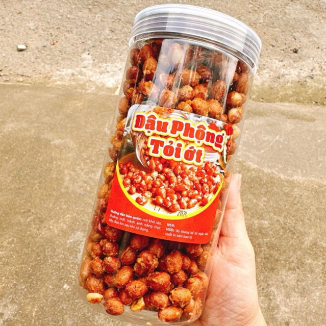 Đậu Phộng Tỏi Ớt hàng ngon chuẩn đặc biệt - Hộp pet 450G