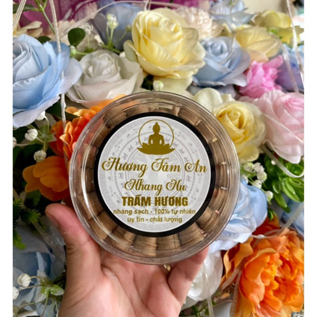 Trầm Hương Tâm An Hộp 40-75 Nụ Dùng Đồ Thờ Cúng, Xông Nhà, Đón Tài Lộc