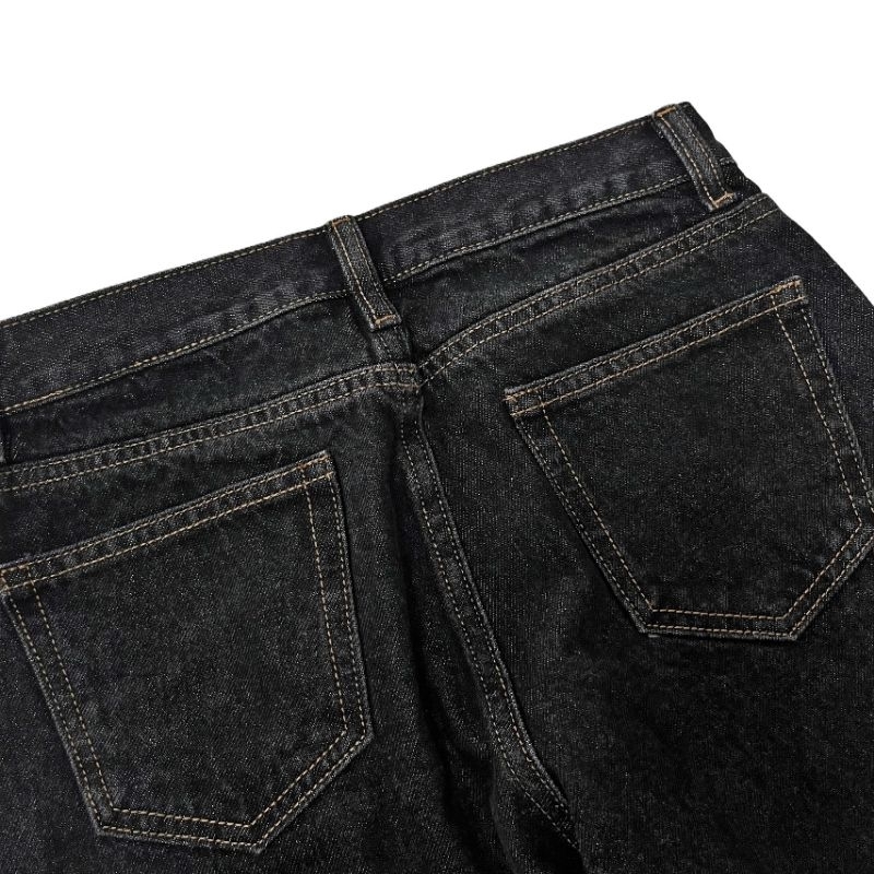 (BoomHouse) Quần jean ống suông rộng xuất Hàn Aura* dư xịn
