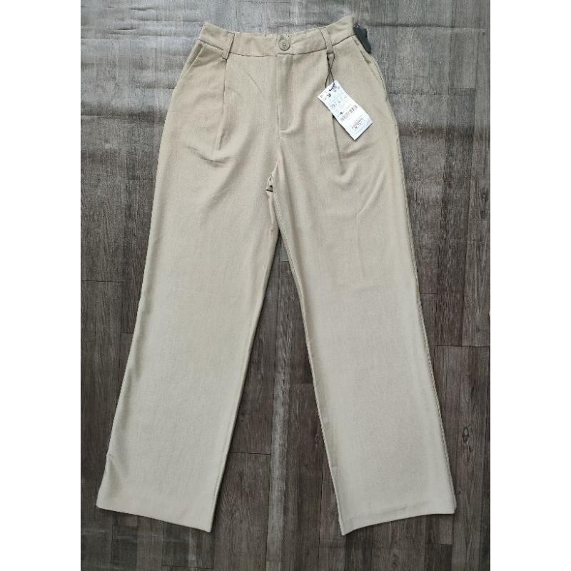 (BomoHouse) Quần tây suông rộng Stradivarius* bigsize fullchip- Cambo dư xịn
