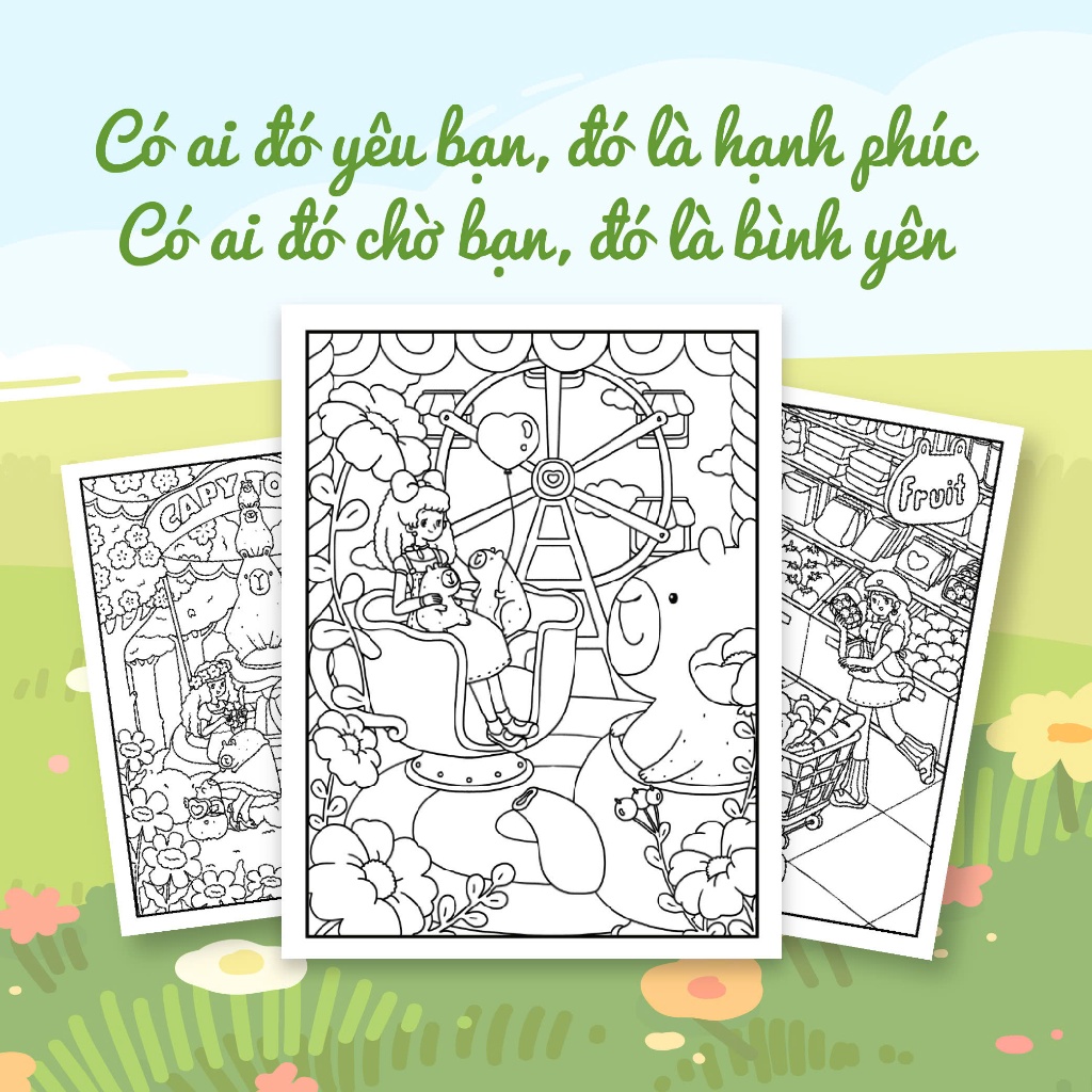 Ảnh Sách tô màu Thị trấn Capy 4
