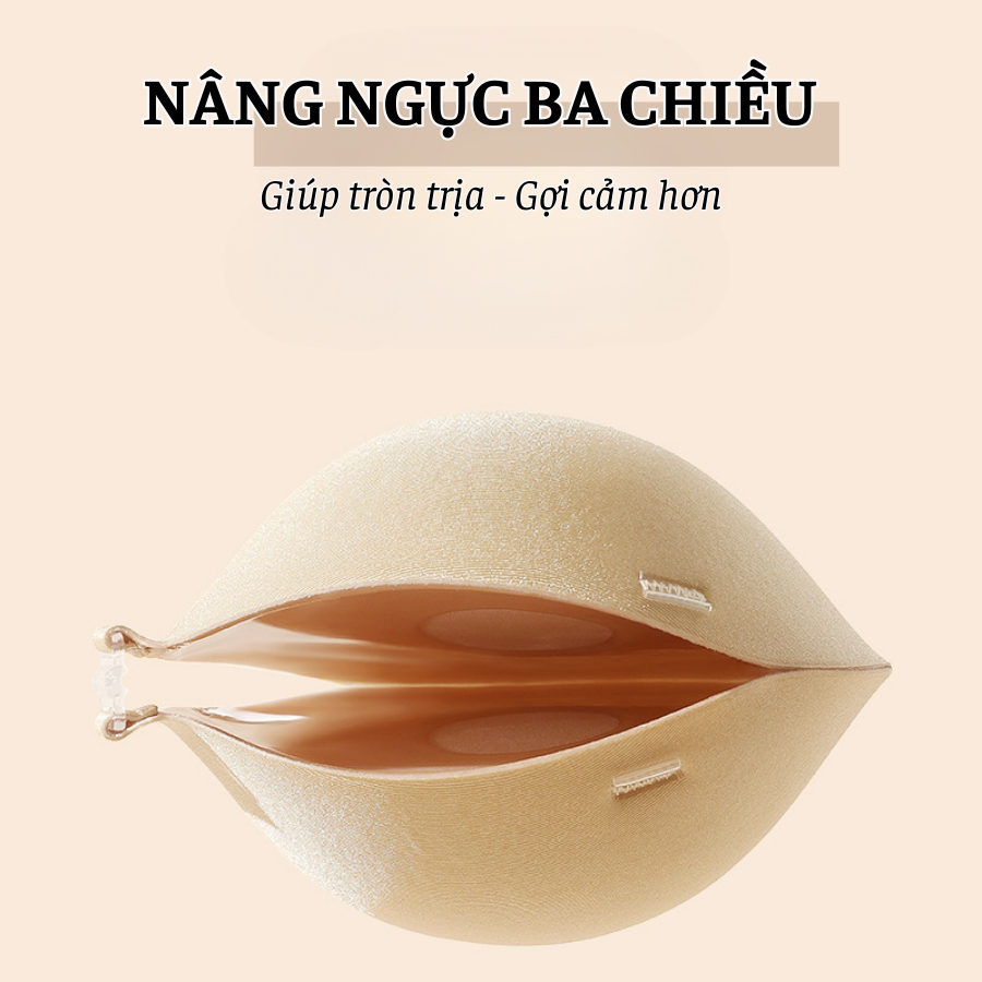 Miếng Dán Ngực Su Độn 5CM Siêu Dày Kèm Dây Trong DORIS P41