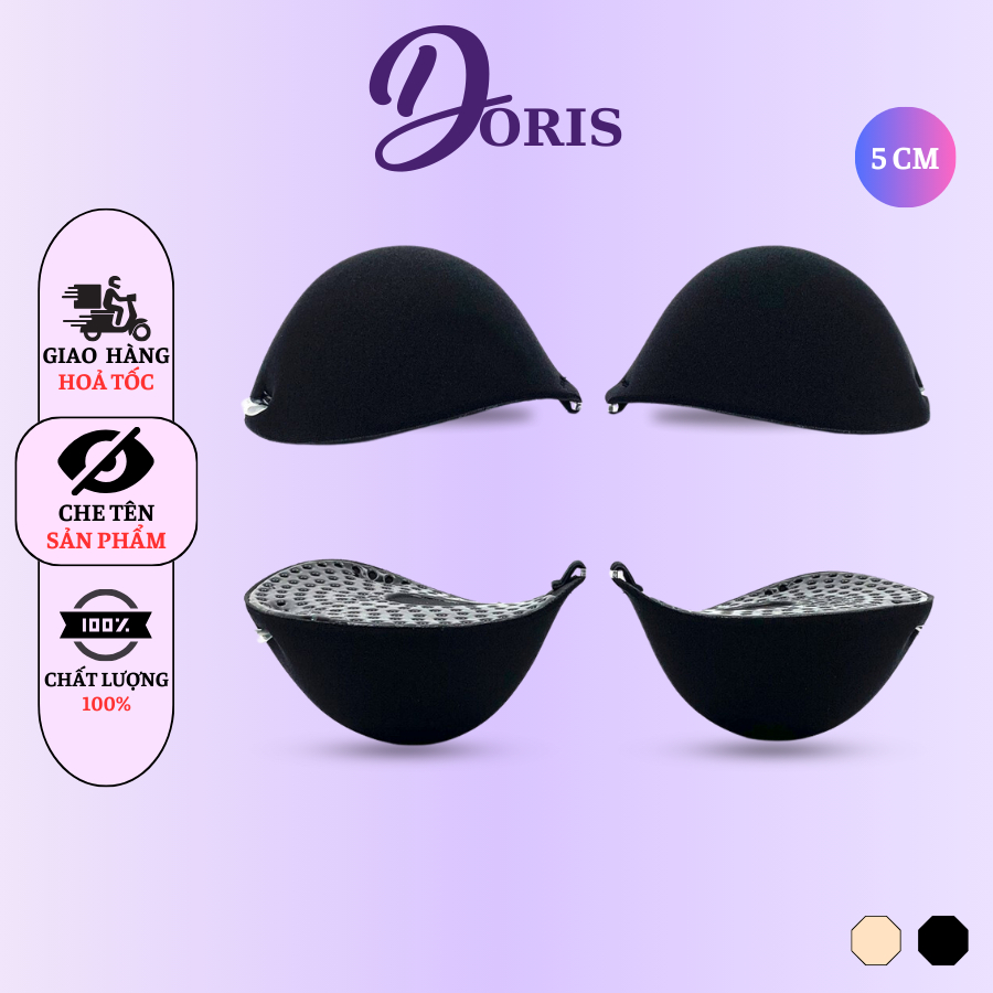 Miếng Dán Ngực Su Độn 5CM Siêu Dày Kèm Dây Trong DORIS P41
