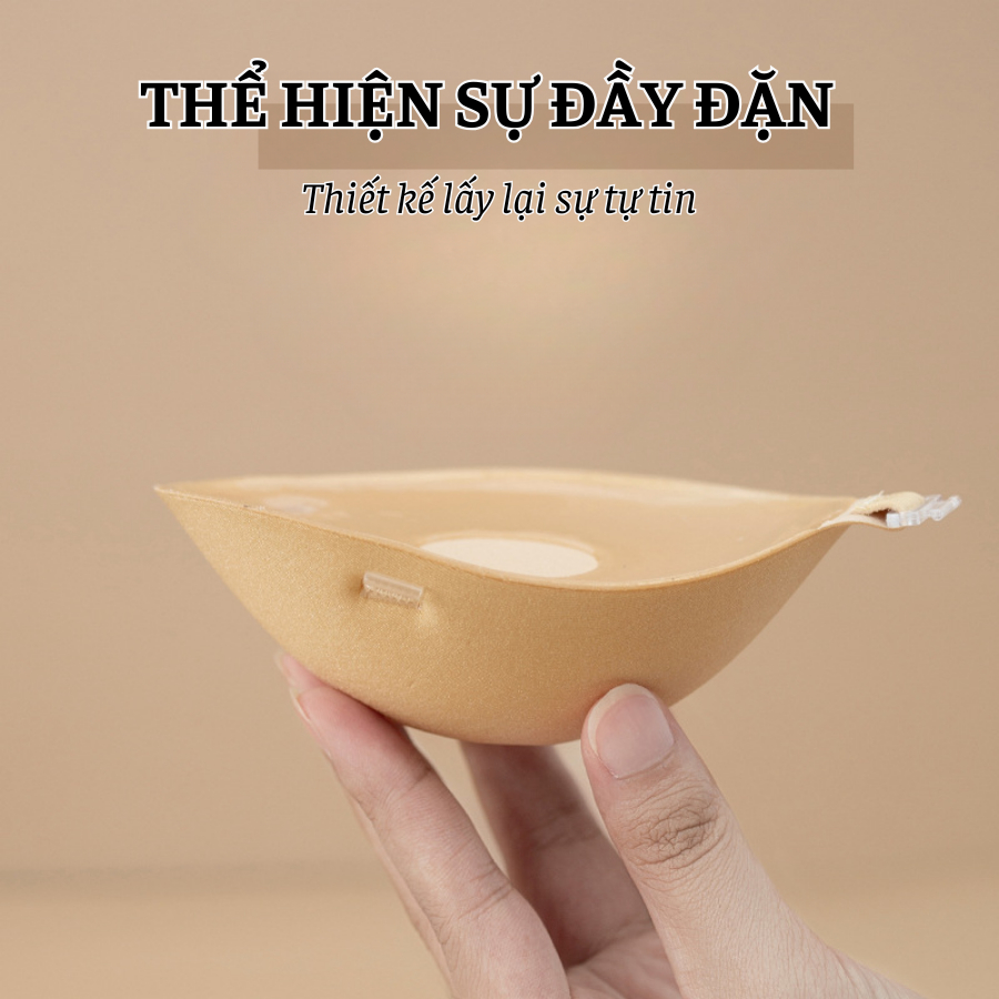 Miếng Dán Ngực Su Độn 5CM Siêu Dày Kèm Dây Trong DORIS P41