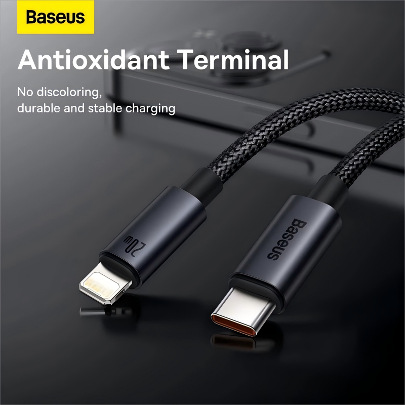 Ảnh Cáp Sạc Nhanh Baseus PD 20W USB-C to Ligh, Tương Thích các dòng Phone cho điện thoại từ cổng C qua L 4