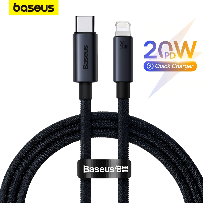 Ảnh Cáp Sạc Nhanh Baseus PD 20W USB-C to Ligh, Tương Thích các dòng Phone cho điện thoại từ cổng C qua L 1