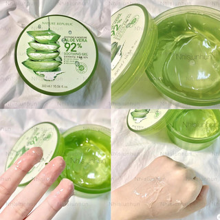 Gel Dưỡng Ẩm Nature Republic Chiết Xuất Lô Hội Soothing & Moisture Aloe Vera 92% 300ml