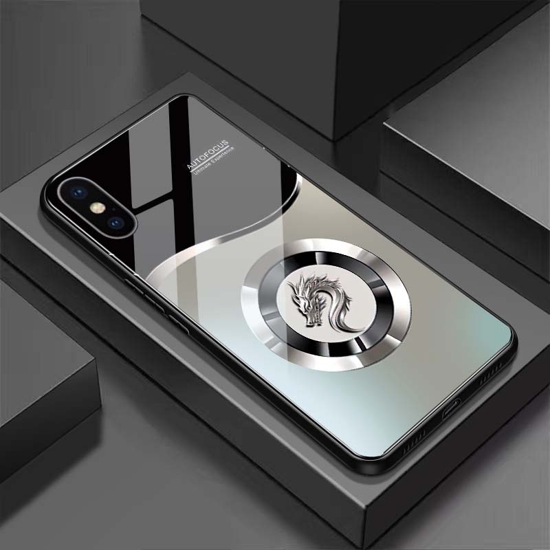 Ốp Lưng cho IPHONE X, XS, XR, XSMAX Mặt lưng kính cường lực, cao cấp Họa tiết