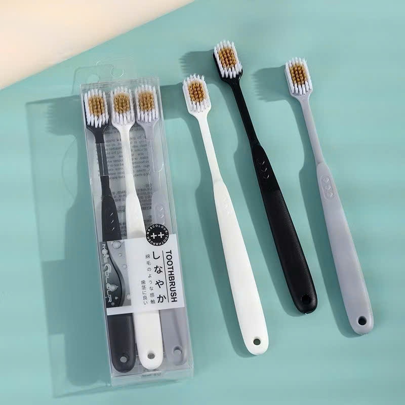 Set 3 Bàn Chải Siêu Mềm TOOTHBRUSH Nhật,  BÀN CHẢI ĐÁNH RĂNG - MÃ: BANCHAI3