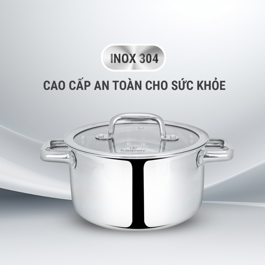 Ảnh Bộ Nồi Chảo Inox 5 Lớp Liền Khối Cao Cấp Lager Hàng Chính Hãng Kalpen - Gia Dụng Đức 4