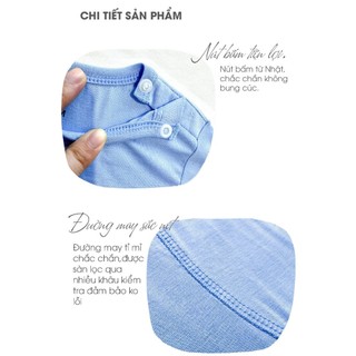Bộ quần áo dài tay cài vai cho bé Mẹ & Con+ vải petit mềm mịn, mát mẻ từ 6 tháng đến 7 tuổi + vòng dâu tằm cho bé