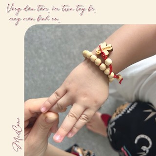 Bộ quần áo dài tay cài vai cho bé Mẹ & Con+ vải petit mềm mịn, mát mẻ từ 6 tháng đến 7 tuổi + vòng dâu tằm cho bé