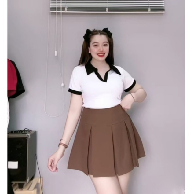 Chân Váy Ngắn Bigsize Nữ Dáng  Chữ A Có Lót Vải Tây Mềm Mại Lên Phom Tôn Dáng CV405