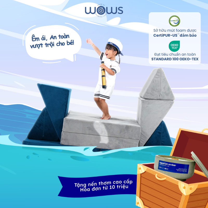 Ảnh WOWS - Bộ 5 Đệm Foam Xếp Hình Dành Cho Trẻ Em - Sofa Sáng Tạo Jungle 3