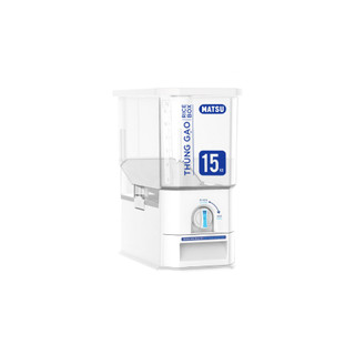 Thùng gạo Clear (15kg) DUY TÂN nhựa PP, chất liệu an toàn, thiết kế đo lường thông minh, ngăn ẩm mốc