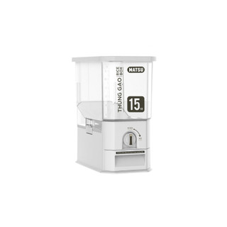Thùng gạo Clear (15kg) DUY TÂN nhựa PP, chất liệu an toàn, thiết kế đo lường thông minh, ngăn ẩm mốc