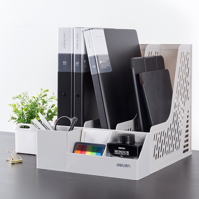Khay đựng tài liệu 3 ngăn, Khay đựng đồ văn phòng, khay đựng dụng cụ học tập Chính Hãng VIỆT NHẬT (Mã 5680)