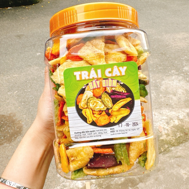 Thập Cẩm Trái Cây Sấy Giòn loại ngon 13 vị - Hộp 500G
