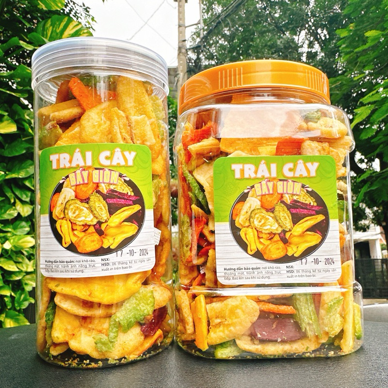 Thập Cẩm Trái Cây Sấy Giòn loại ngon 13 vị - Hộp 500G