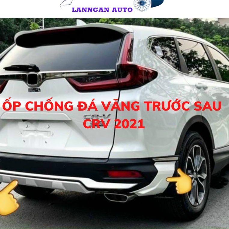 Ốp chống đá văng Honda Crv 2020-2022, bộ cản trước sau CRV. Có 3 màu trắng, đen, carbon