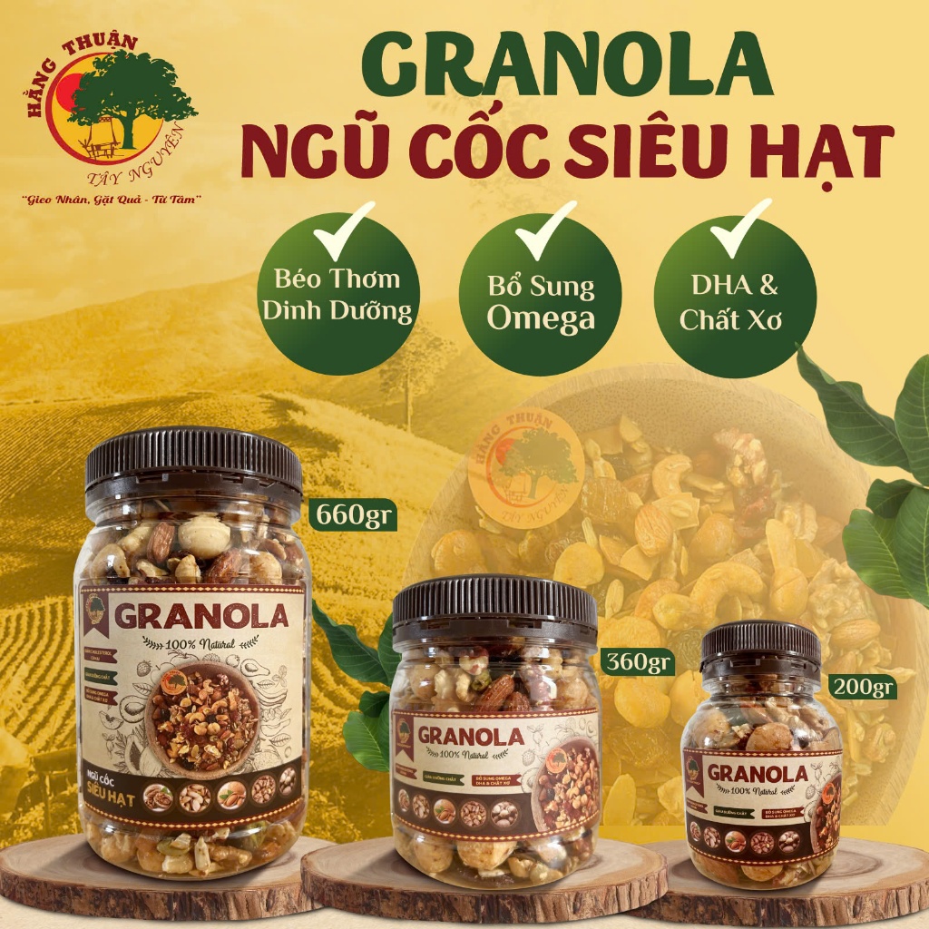 Granola Siêu Hạt Hằng Thuận Tây Nguyên