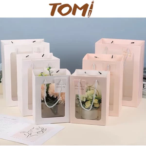 Túi Giấy Mặt Kính Đựng Hoa Đựng Quà Nhiều Size Chọn Lựa TOMI 310