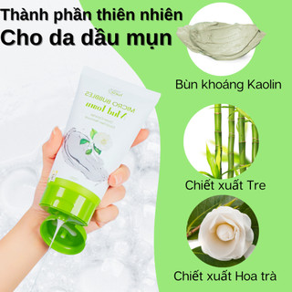 Sữa rửa mặt cho da dầu mụn bùn khoáng RIORI HANA MICRO BUBLES MUD FOAM 120g - Giúp sạch sâu lớp bụi bẩn trên bề mặt da
