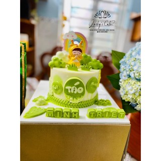 Vòng tròn mẫu 2 làm bảng tên trang trí bánh rau câu