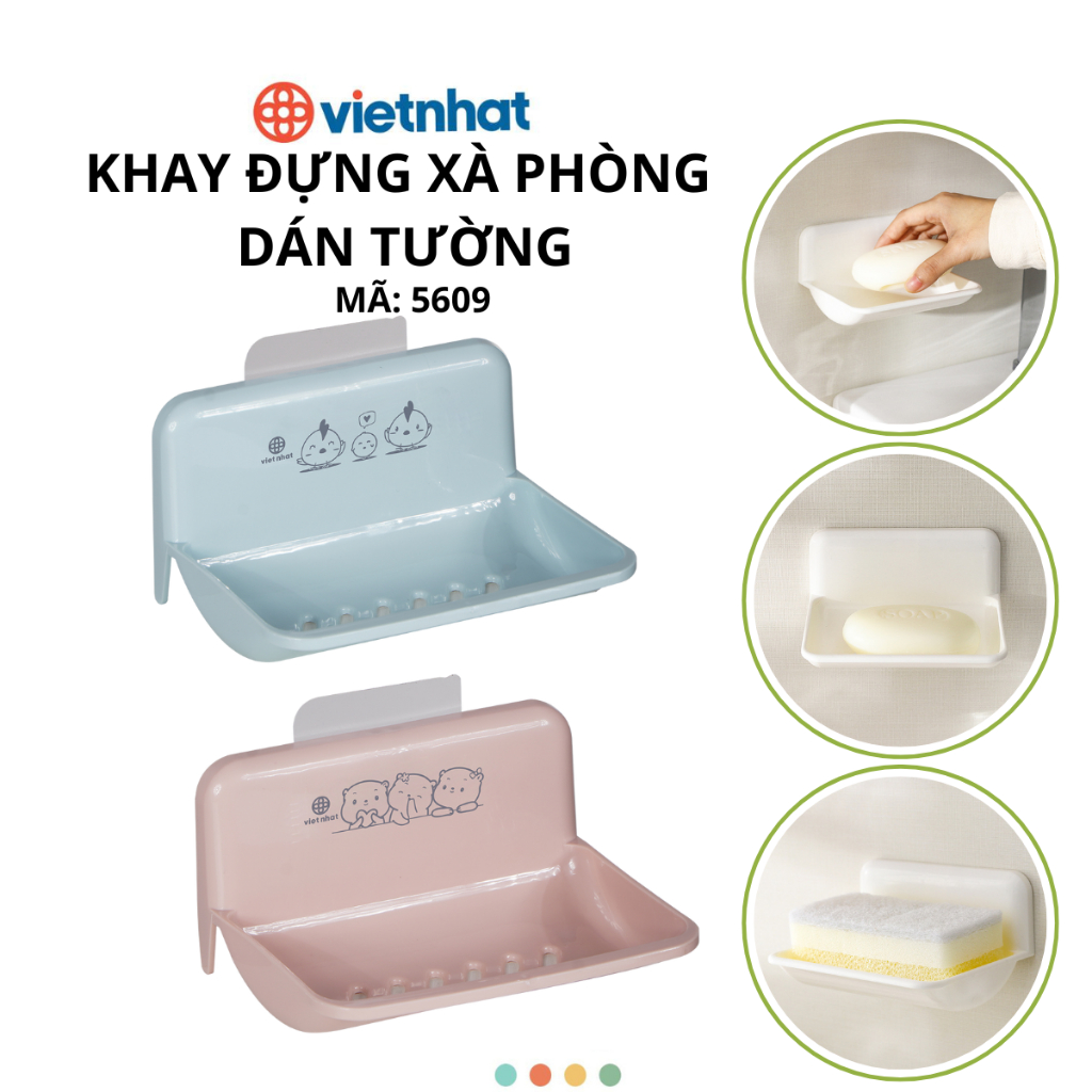 Khay Đựng Xà Phòng Dán Tường Chính Hãng VIỆT NHẬT (Mã 5609)