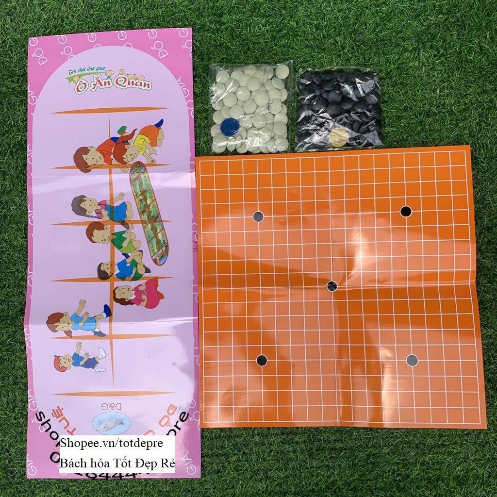 Trò chơi dân gian truyền thống - Bộ đồ chơi cờ caro , cờ vây, ô ăn quan - chơi tập thể vui nhộn rèn trí nhớ tư duy