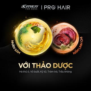 [Chính Hãng Cty ] Dầu Gội Xmen For Boss Pro Hair Sạch Gàu/ Ngăn Gãy Rụng Tóc 350G Từ Nhân Sâm Nấm Linh Chi Thảo Dược Quý