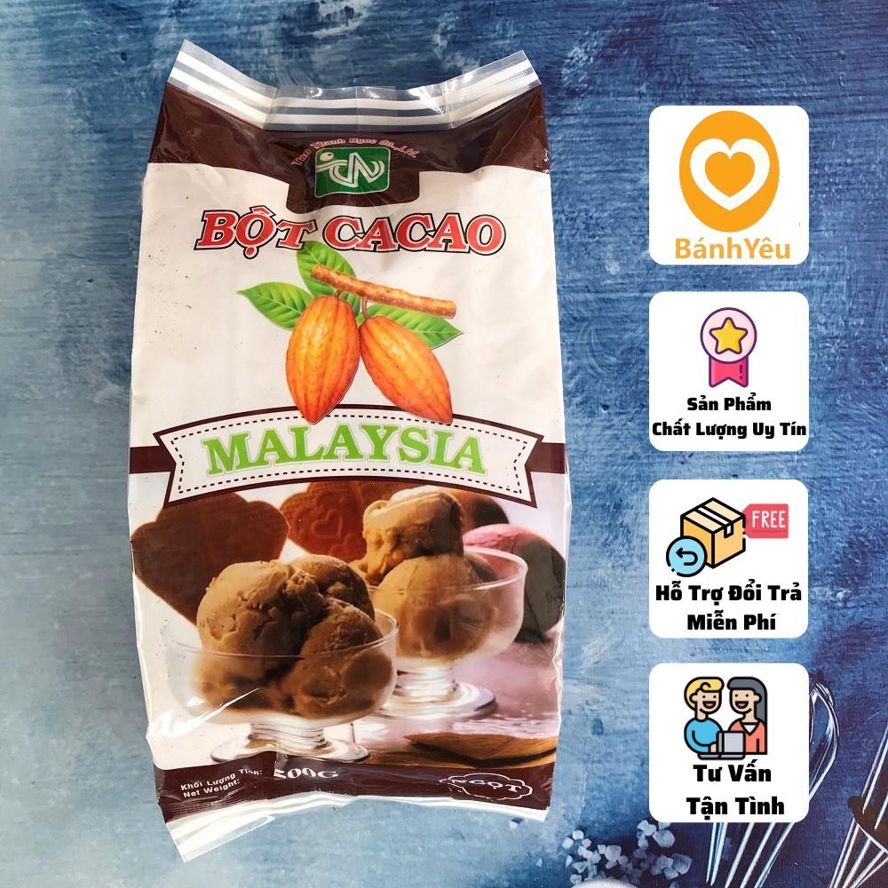 Bột Cacao ( ngọt ) Malaysia dung làm bánh,pha chế,..500g - PLTC