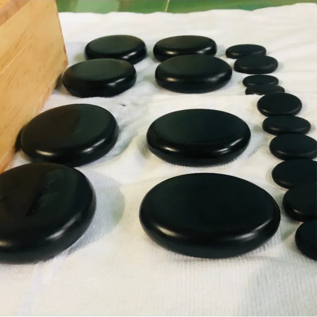 Combo 5 Đá nóng massage QA Happylife trong Spa giúp lưu thông tuần hoàn máu giảm căng thẳng mệt mỏi