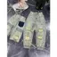 Quần Jean Baggy Nữ Rách Nhiều Túi Sau Phối Wash Lạ Mẫu Mới 24 - 25