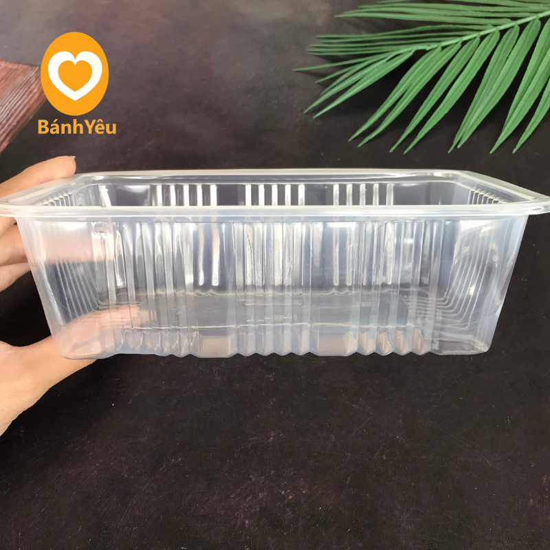 Hộp nhựa đựng rau câu 600ml/750ml nhựa PP dùng đựng thực phẩm, hộp chữ nhật đựng rau câu - BBTC