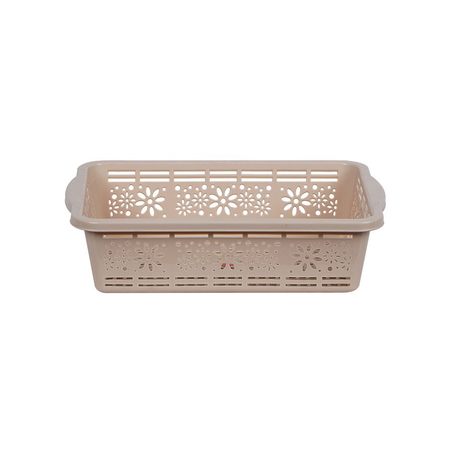 Rổ vuông hoa Việt Nhật 4 size (3455/3456/3457/3458), Khay chữ nhật đựng rau củ, đồ dùng học tập