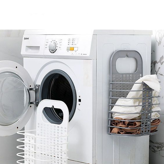 Giỏ đựng quần áo, Giỏ gấp gọn thông minh treo tường Chính Hãng VIỆT NHẬT (Tặng kèm móc) (mã 3379-1)