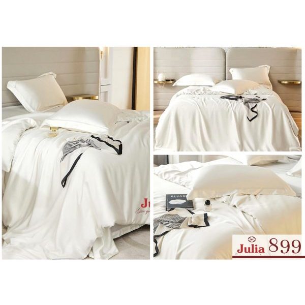 Bộ chăn ga gối ra giường lụa tencel siêu mềm mịn Hàn Quốc Julia 899