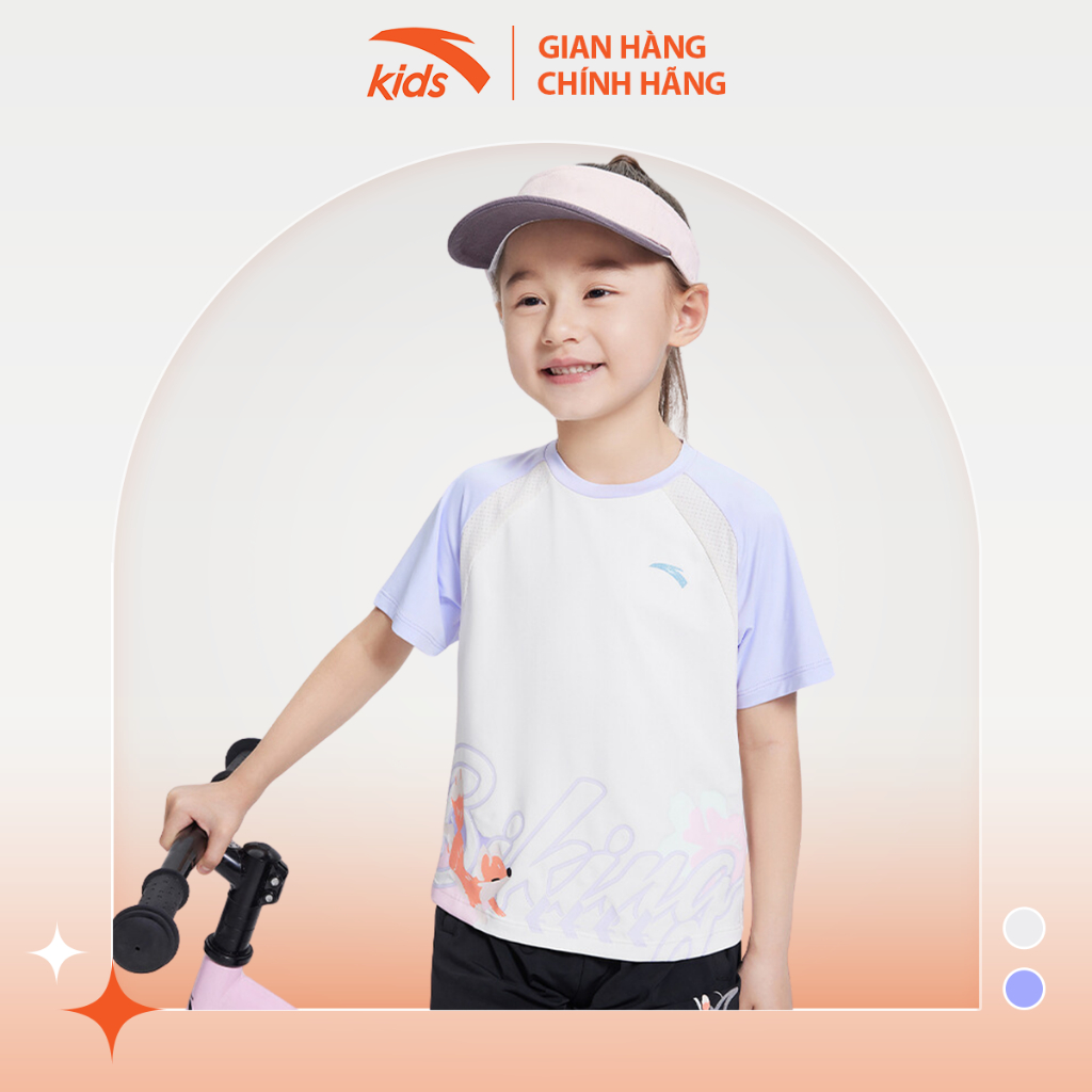 Áo phông thể thao bé gái Anta Kids Cycling-1P 3624C9104